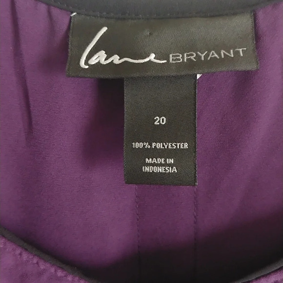 Lane bryant sleeveless top size 20 Purple/ Black - Picture 3 of 5